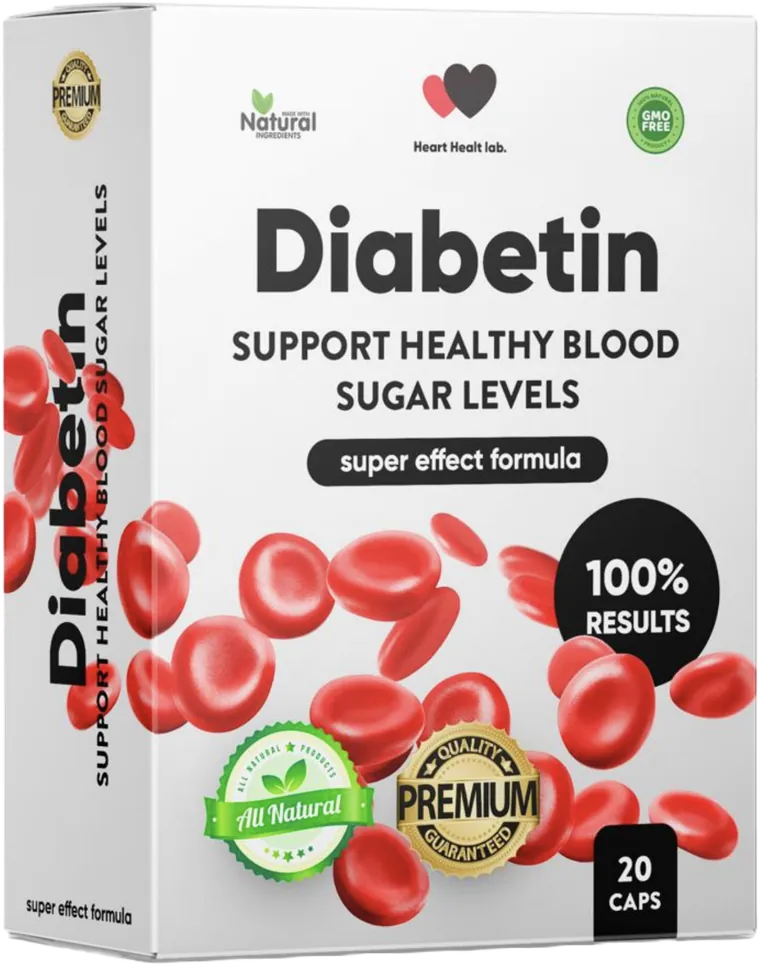 Heart Health Diabetin Capsules — pack na may 20 capsules